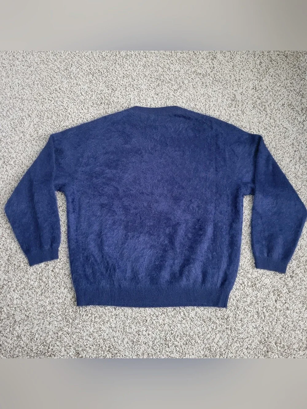 J. Crew Brushed Cashmere Crewneck Relaxed Sweater Crew Neck Navy Blue XS X Small